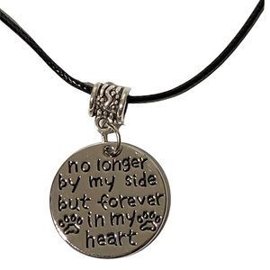 Pet Memory Statement Necklace “No longer by my side but forever in my heart